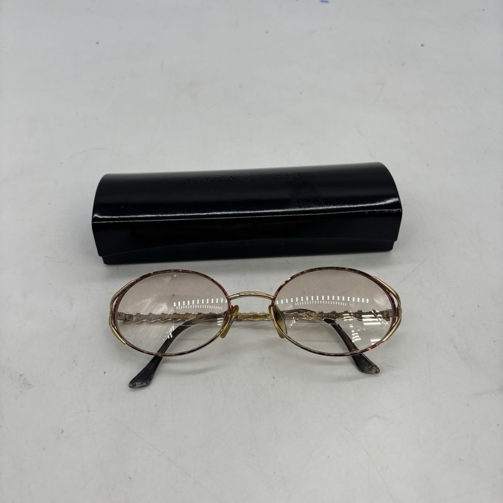 Yves Saint Laurent Eyeglass Frames Only 4103 Y119 53-18-130 Women Gold Vintage
